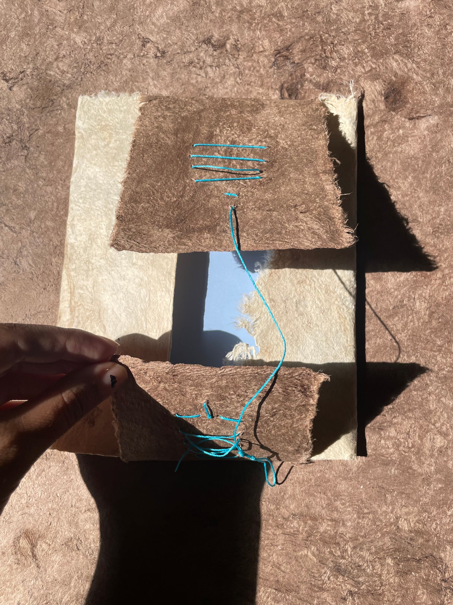 Handmade Amate Codex Artist Book in Traditional Mexican Bark Paper