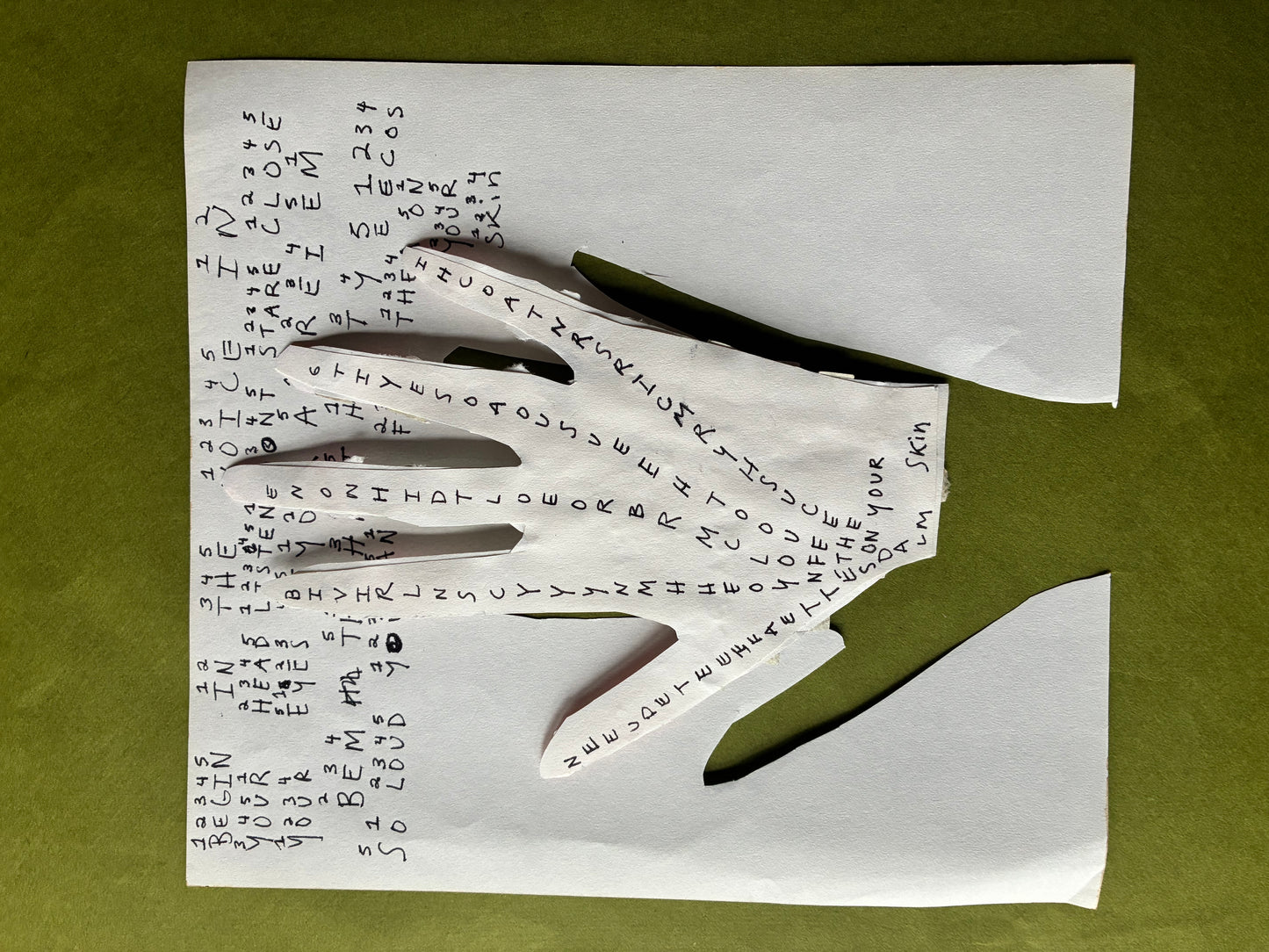 Poema Mano Broadside