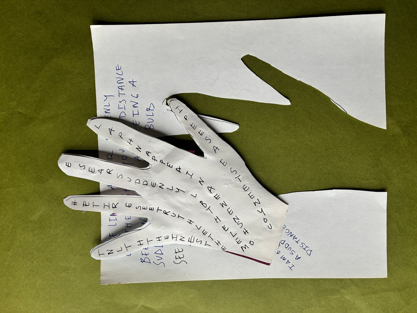 Milagro Paper Cut Out Poem Hand Broadside