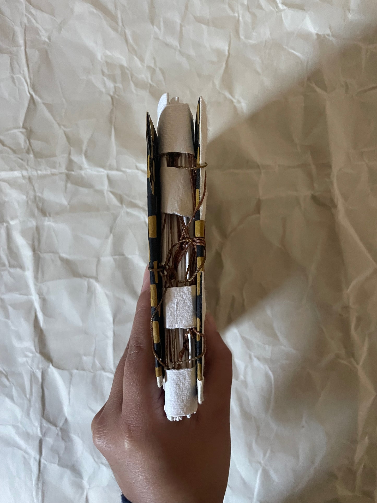 Handmade Codex Journal Checkered Pebbles Inside the Temple