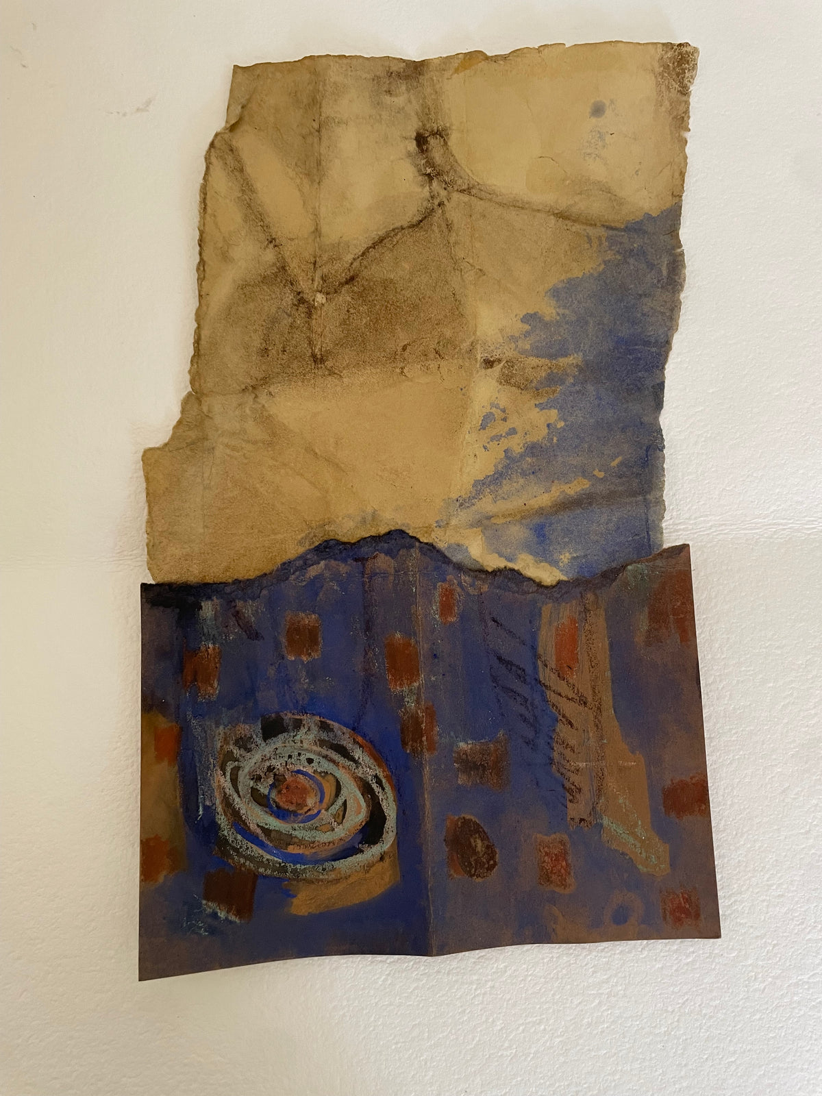 It All Returns to the Molecule | Original Natural Pigment Artwork on Handmade Paper