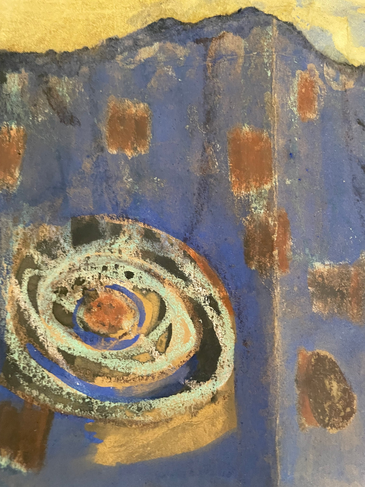 It All Returns to the Molecule | Original Natural Pigment Artwork on Handmade Paper