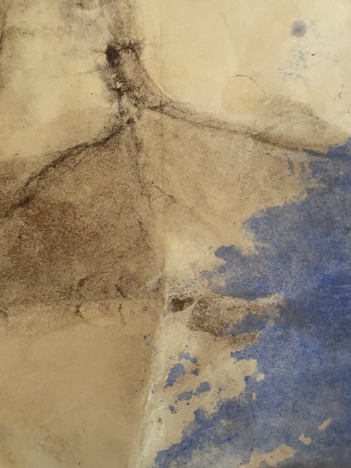 It All Returns to the Molecule | Original Natural Pigment Artwork on Handmade Paper
