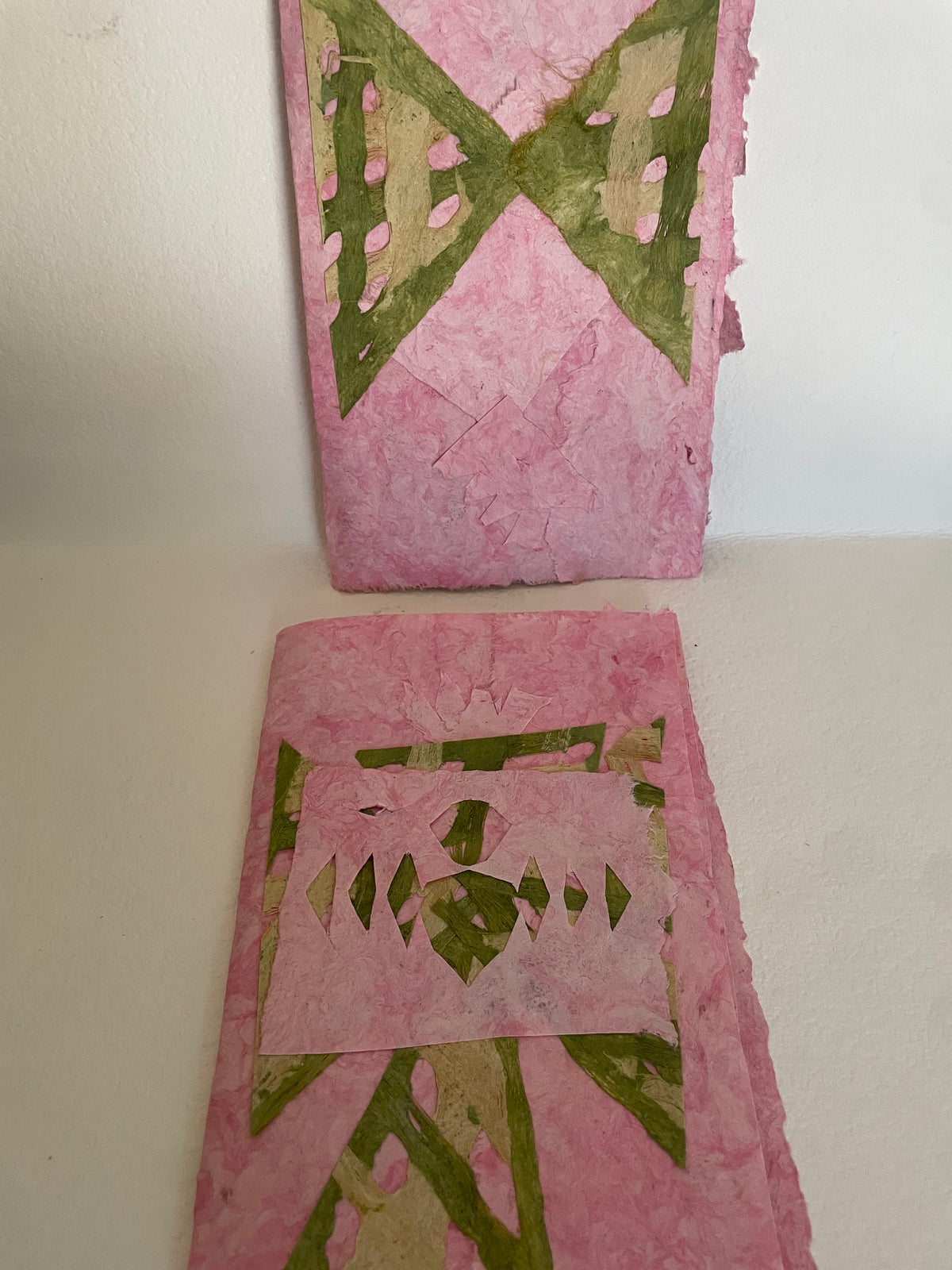 REFLECTIONS | Set of 2 Handmade Amate Paper Codex Artist Books