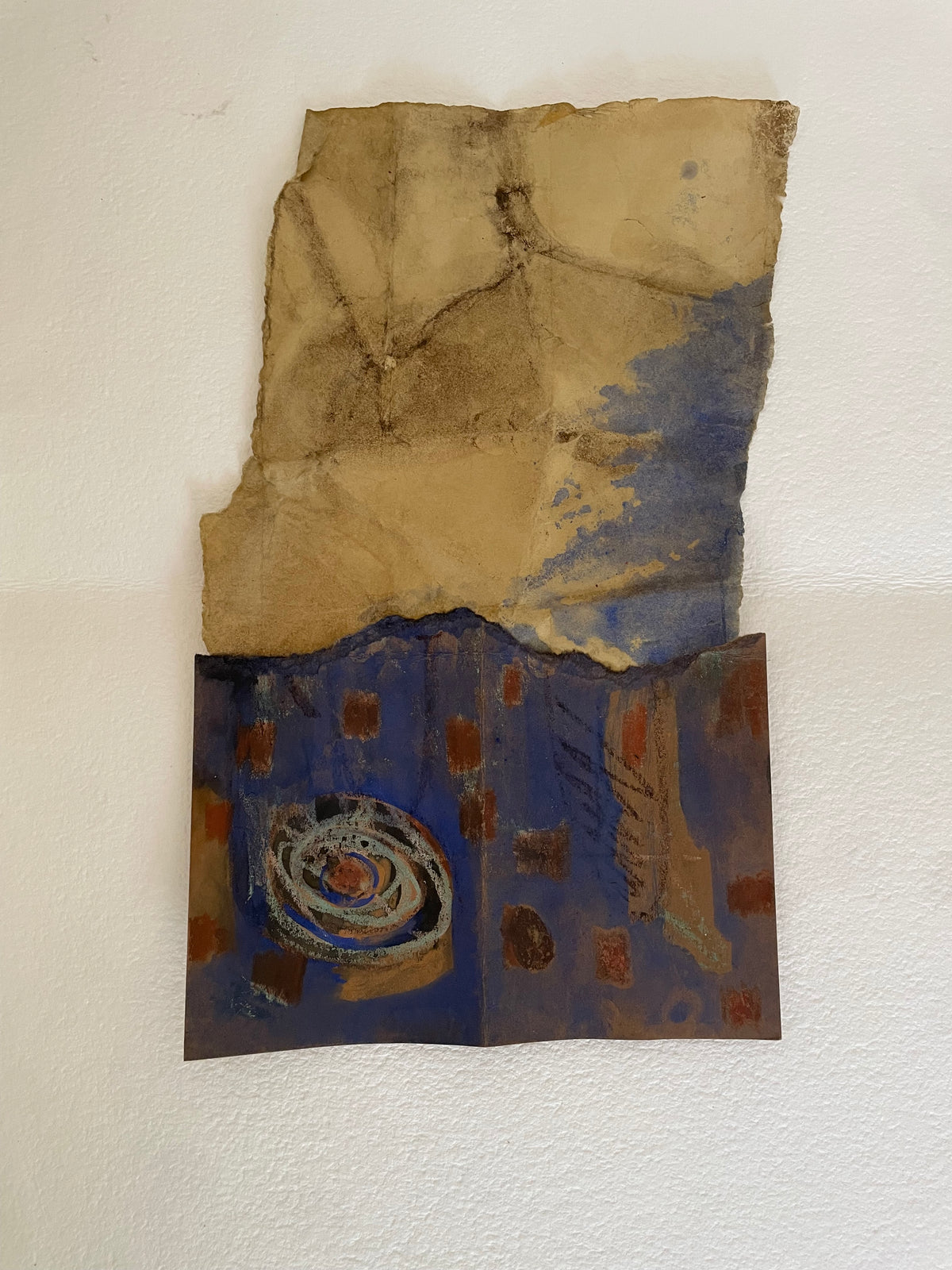 It All Returns to the Molecule | Original Natural Pigment Artwork on Handmade Paper