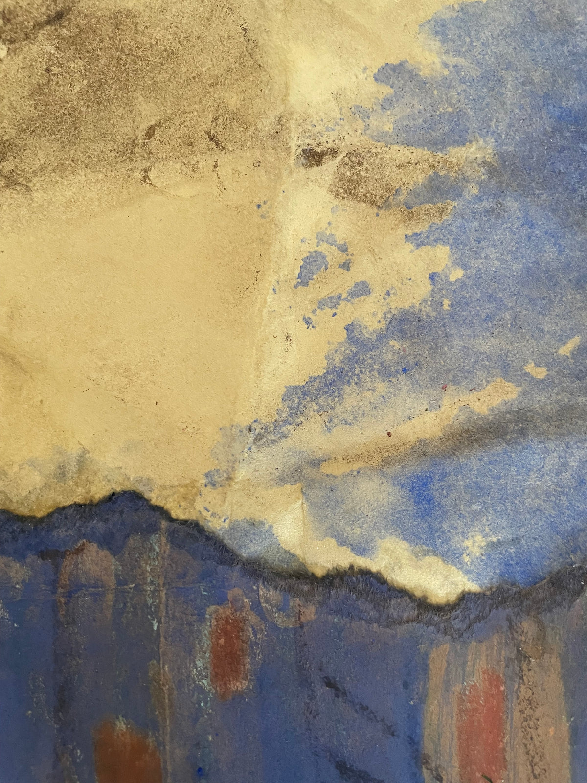 It All Returns to the Molecule | Original Natural Pigment Artwork on Handmade Paper