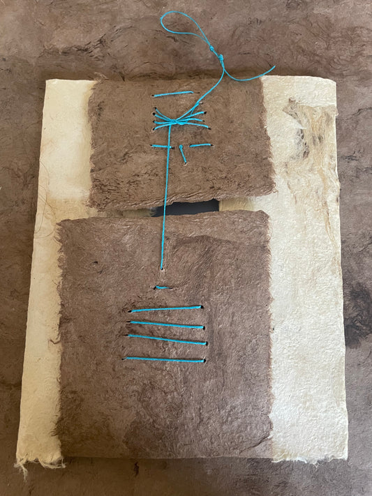 Handmade Amate Codex Artist Book in Traditional Mexican Bark Paper