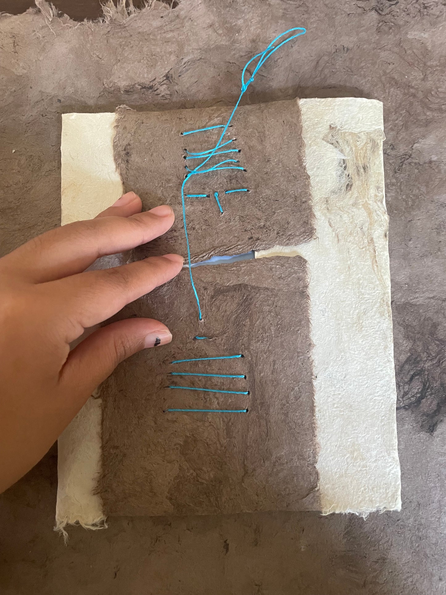 Handmade Amate Codex Artist Book in Traditional Mexican Bark Paper