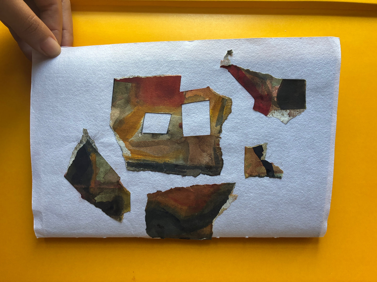 Time Clocks in Window Codex Journal Washi & Wood Pulp Paper