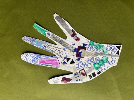 Poem Hand Milagro Broadside Collage