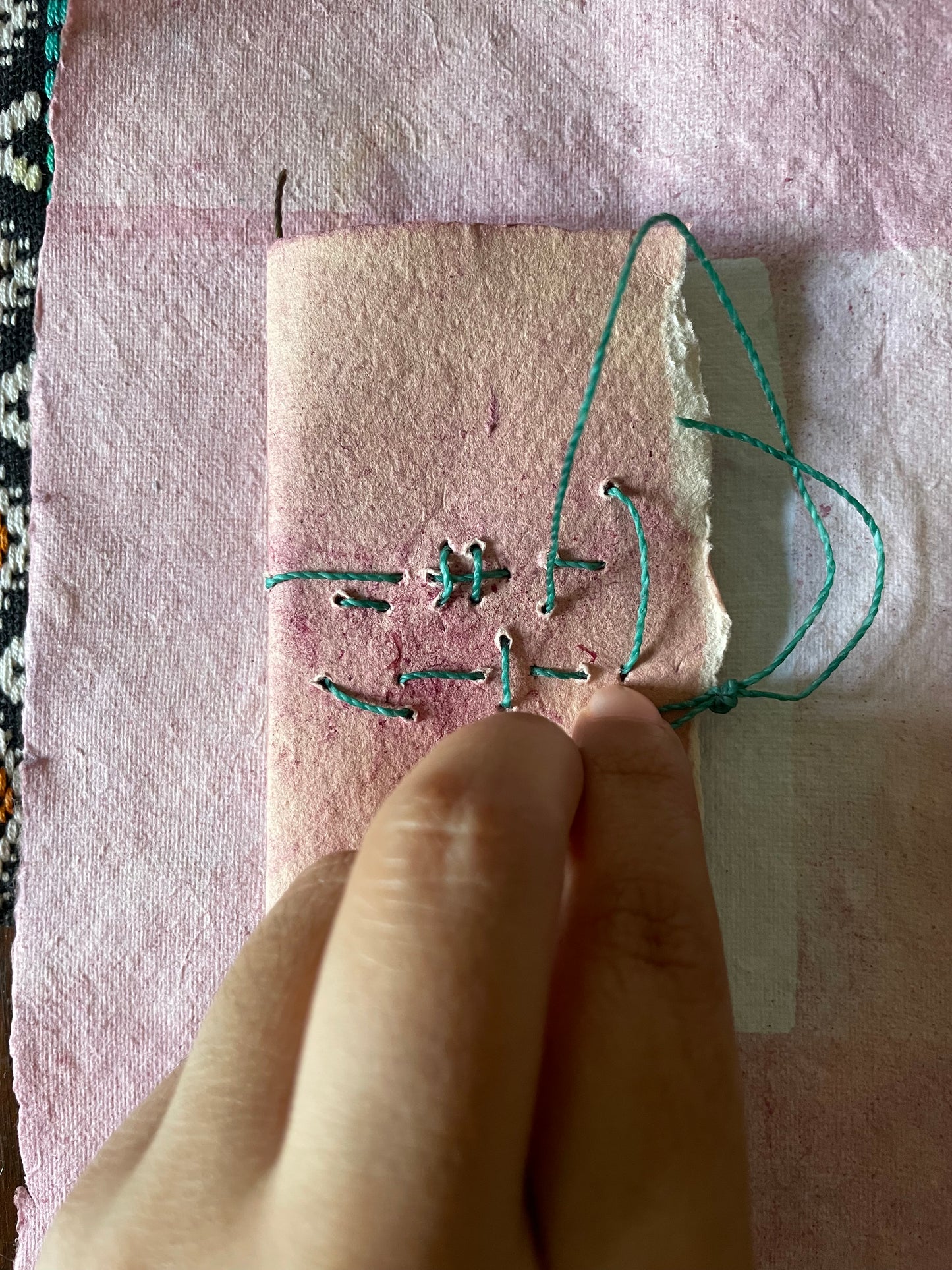 Handmade Botanically Dyed  Set of Mini Codex Journals