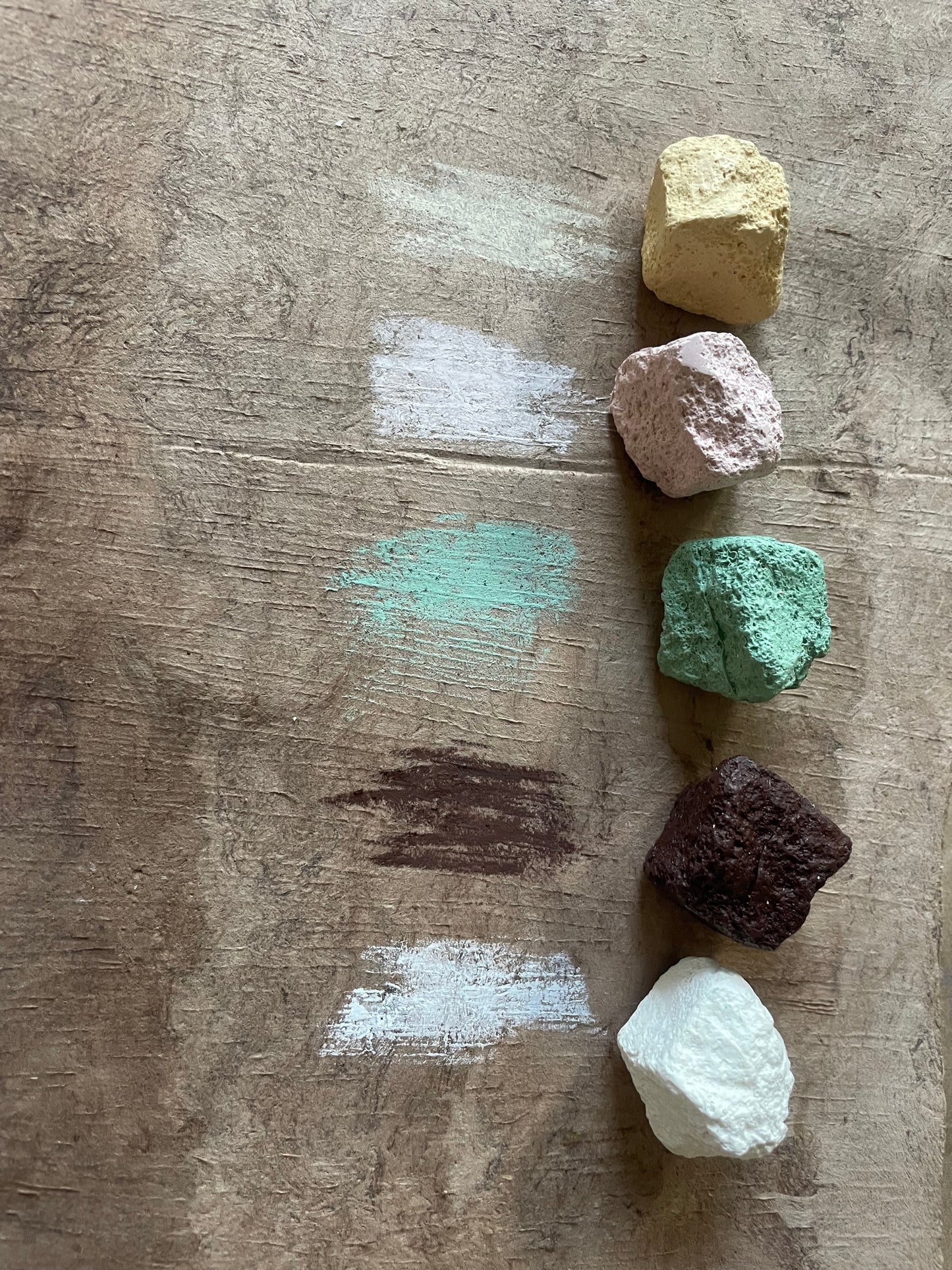 Natural Earth Pigments Crayons Handmade Wax Drawing Sticks for Artists, Mark Making Tools, Earth Pigment Art Supplies