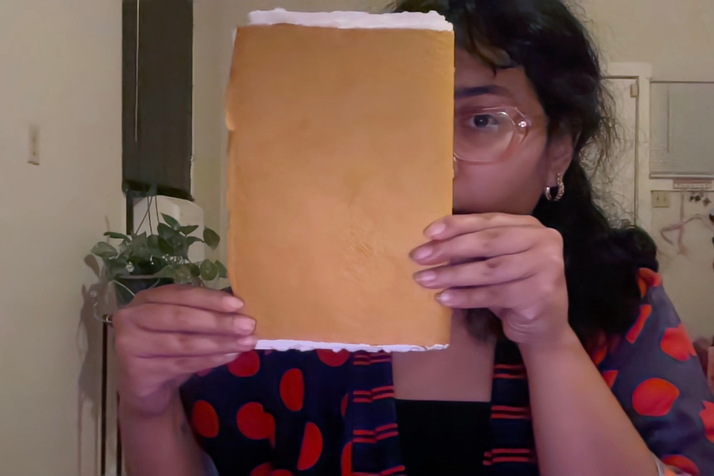 Handmade Yellow Huun Codex Journal – Hungarian Cotton Paper Sketchbook for Watercolor, Ink & Mixed Media