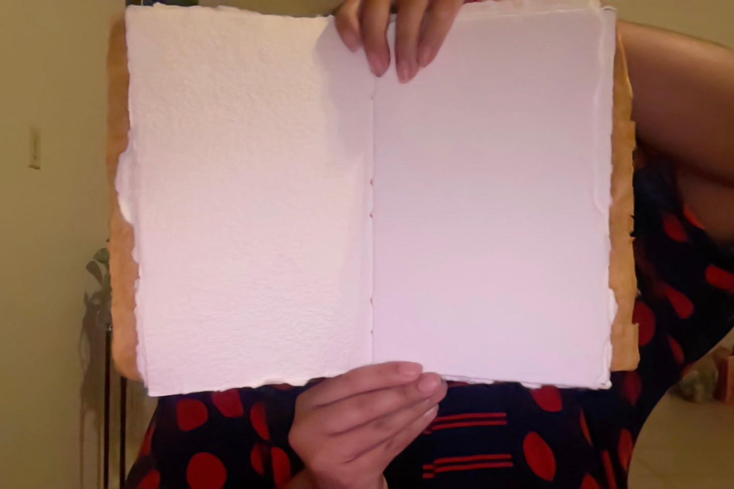 Handmade Yellow Huun Codex Journal – Hungarian Cotton Paper Sketchbook for Watercolor, Ink & Mixed Media