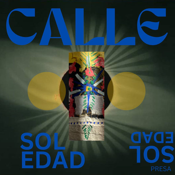 Album cover with abstract design and text on a dark background